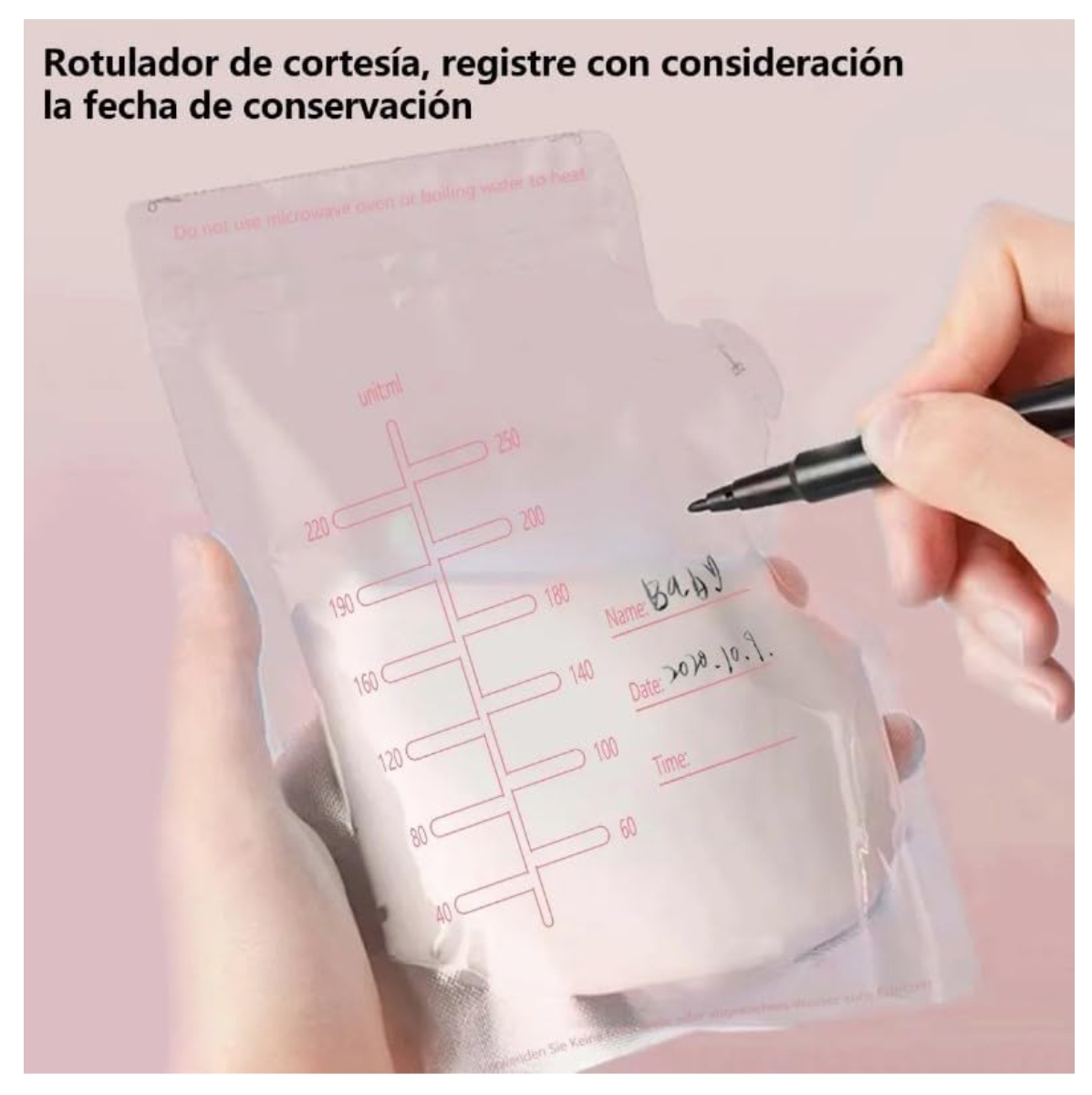 Miniatura 3 de Bolsa Almacenamiento Leche Materna 250ml